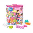 Mega Bloks Bolsa 80 Piezas - Rosado