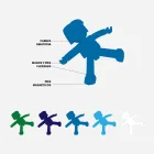 Imanix Friends Figuras Magnéticas Azul