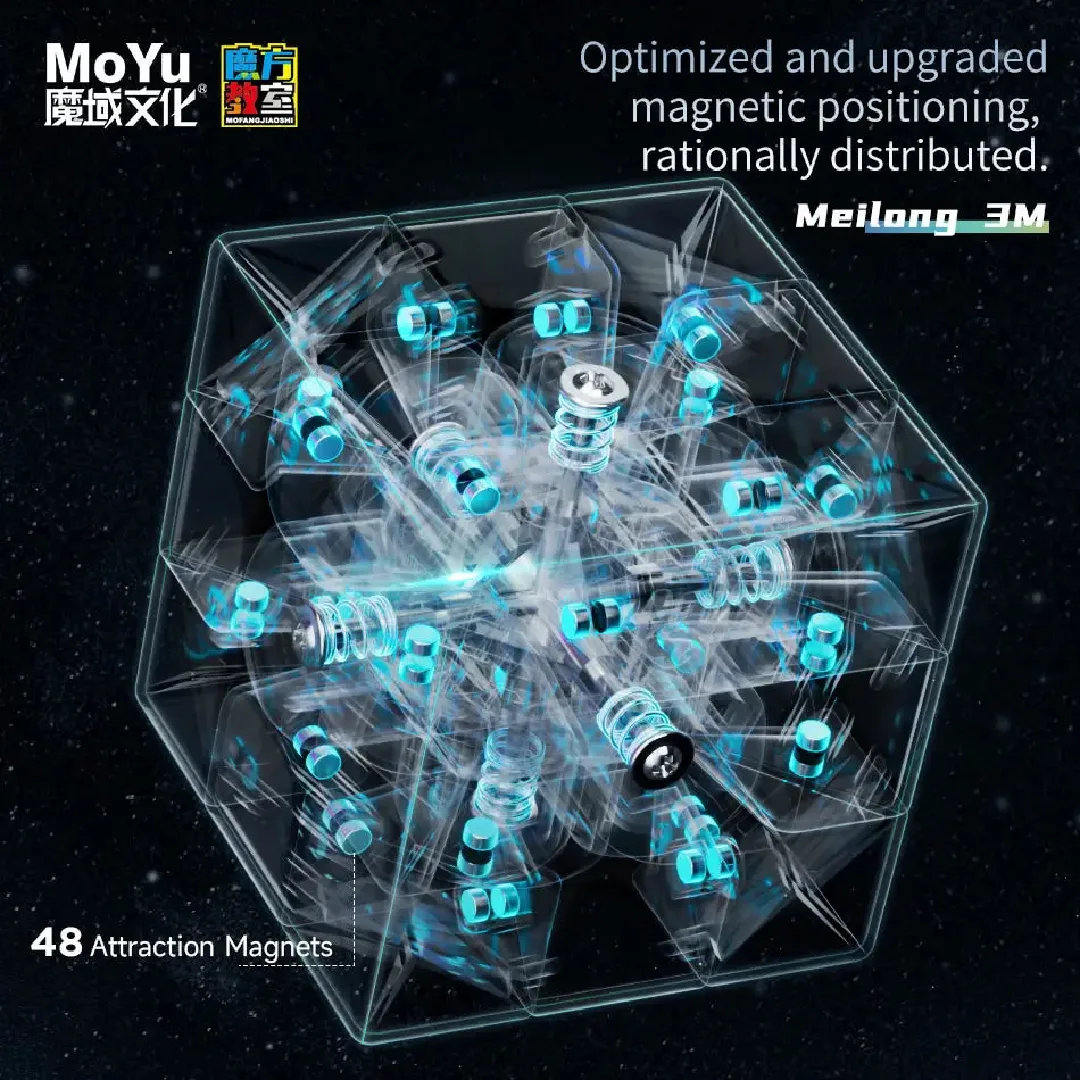 Cubo 3x3 MoYu Meilong 3M - Magnético