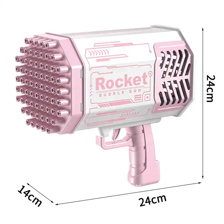 bazooka de burbujas rosa