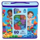 Mega Bloks Mega Bolsa 60 Piezas Azul
