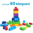 Mega Bloks Mega Bolsa 60 Piezas Azul