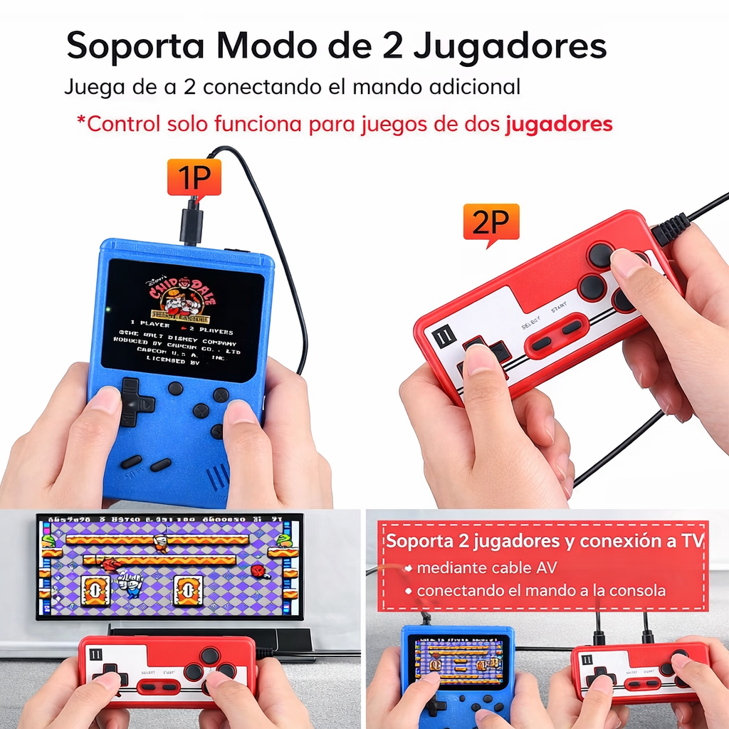 Mini Game Boy Portátil Retro 500 Juegos